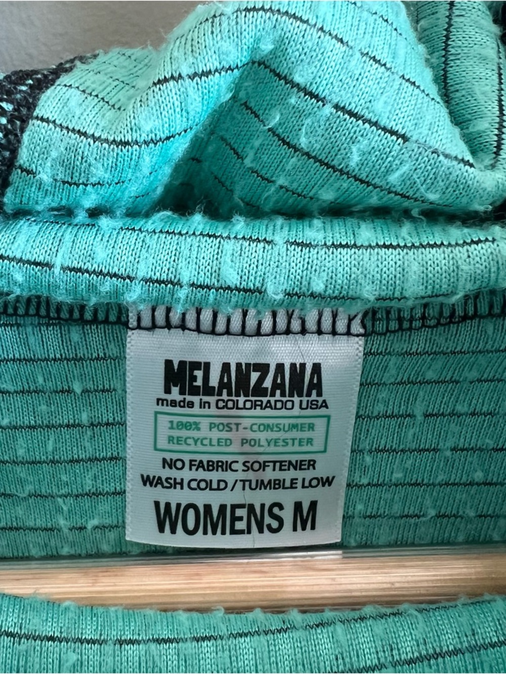 Melanzana Men Small (Women Medium) MicroGrid Fleece Hoodie Lagoon Color - Picture 2 of 12